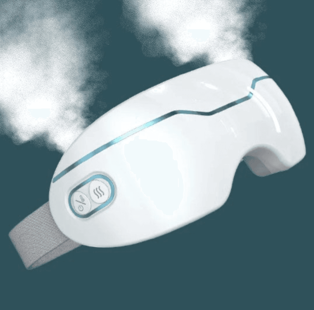 Eye massager releasing soothing steam